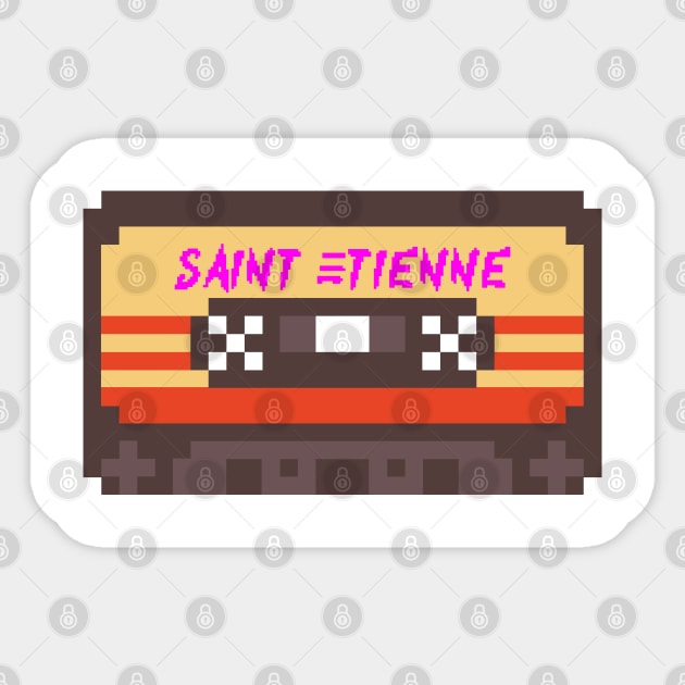 Saint Etienne 8bit cassette Sticker by terilittleberids